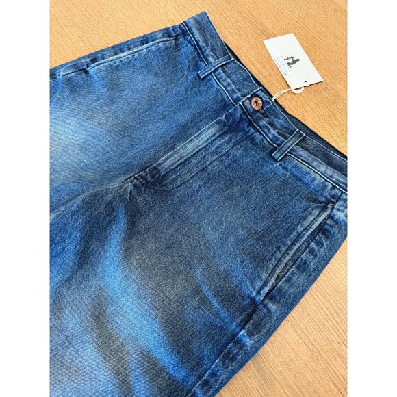 NWT Hey Gang Buckle Back Trouser in Denim - Picture 4 of 7